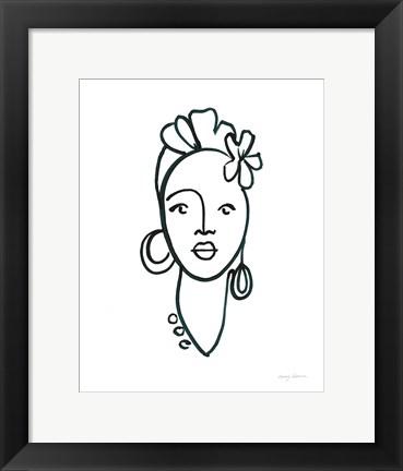 Framed Beauty III Print