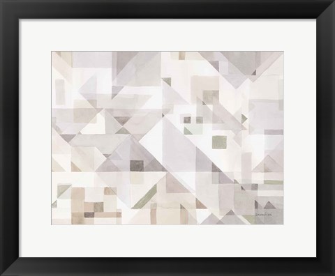 Framed Try Angles I Neutral Sage Print