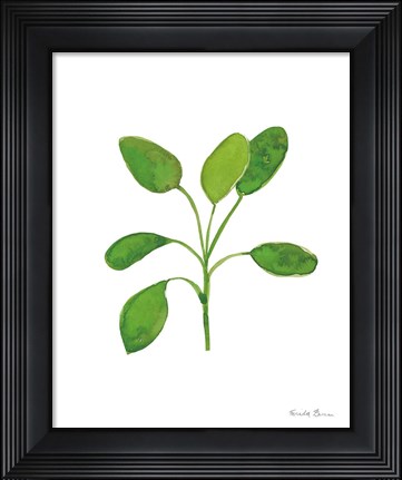 Framed Fresh and Green VII Print