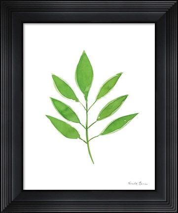 Framed Fresh and Green VI Print