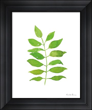 Framed Fresh and Green IV Print