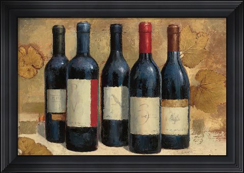 Framed Napa Reserve Wine Crop Print