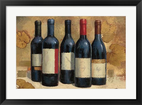 Framed Napa Reserve Wine Crop Print