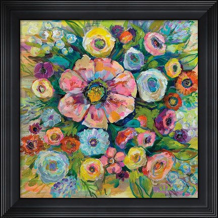 Framed Floral Fireworks Print