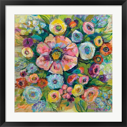 Framed Floral Fireworks Print