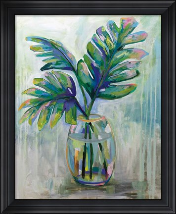 Framed Palm Leaves II Print