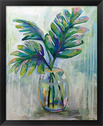 Framed Palm Leaves II Print