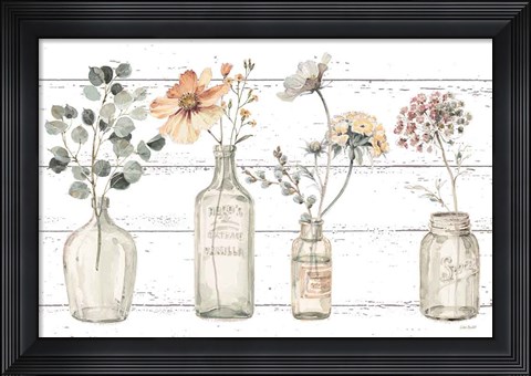 Framed Country Weekend VIII v2 Fall Flower Print