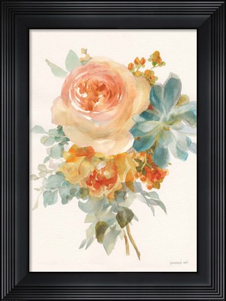 Framed Autumn Garden Bouquet II v2 Print