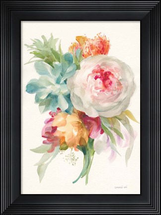 Framed Garden Bouquet I v2 Print