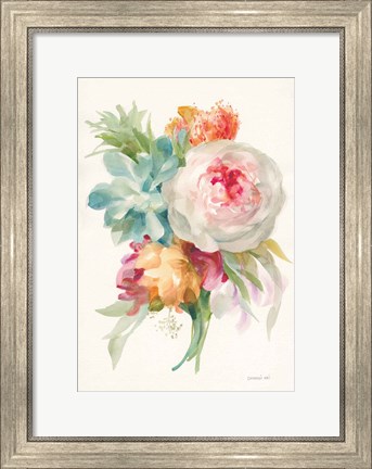 Framed Garden Bouquet I v2 Print