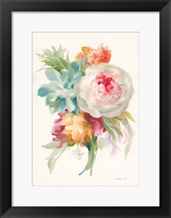 Framed Garden Bouquet I v2 Print