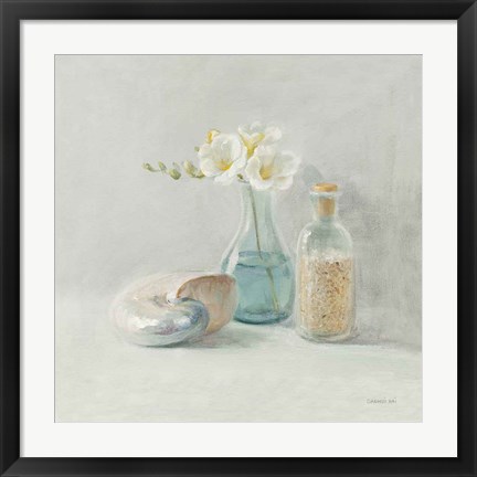 Framed Light Freesia Spa Print