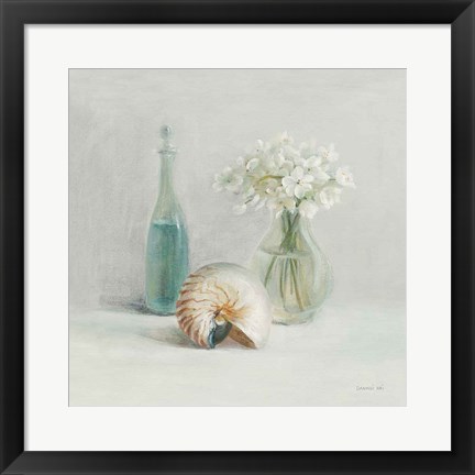 Framed Light White Flower Spa Print