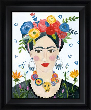 Framed Homage to Frida II Bright Print