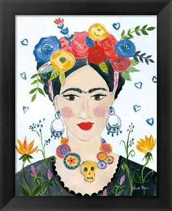 Framed Homage to Frida II Bright Print