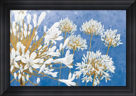 Framed Golden Spring Blue Print