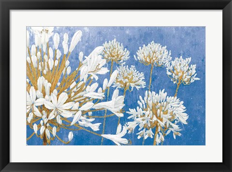 Framed Golden Spring Blue Print