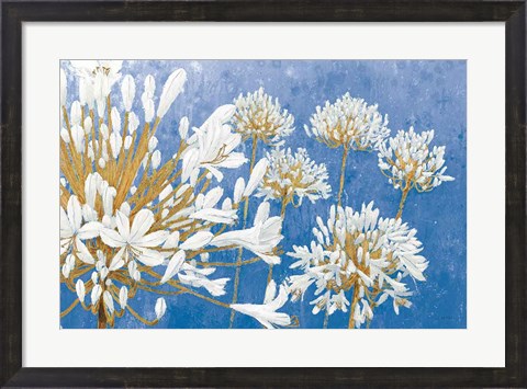 Framed Golden Spring Blue Print