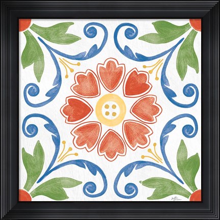 Framed Boho Field IX Bright Print