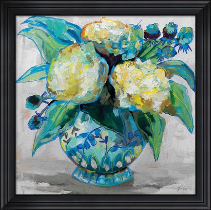 Framed Ginger Jar I Gray Print