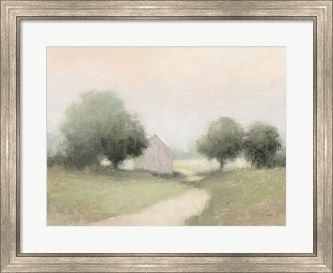 Framed Country Road Neutral Print