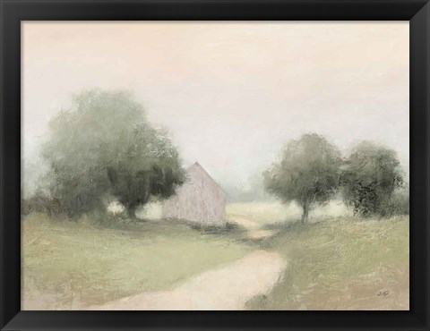 Framed Country Road Neutral Print