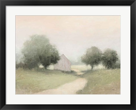 Framed Country Road Neutral Print