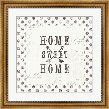 Framed Farmhouse Fresh 01A Home Sweet Home Print