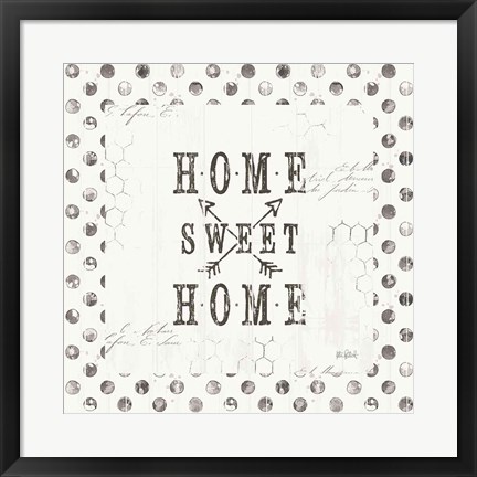 Framed Farmhouse Fresh 01A Home Sweet Home Print