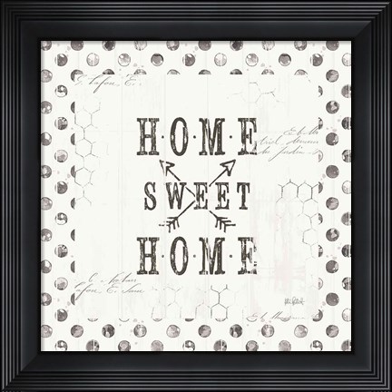 Framed Farmhouse Fresh 01A Home Sweet Home Print