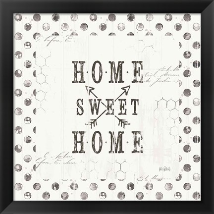 Framed Farmhouse Fresh 01A Home Sweet Home Print