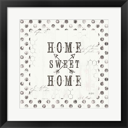 Framed Farmhouse Fresh 01A Home Sweet Home Print