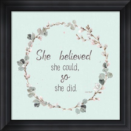 Framed Country Weekend XXVI v2 Turquoise Print