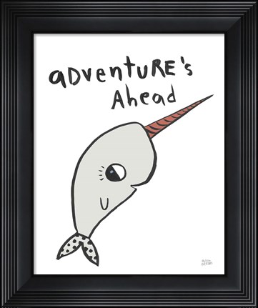 Framed Scandy Baby Gray VIII Print