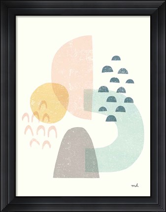 Framed Happy Thoughts I v2 Print