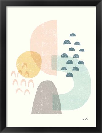 Framed Happy Thoughts I v2 Print