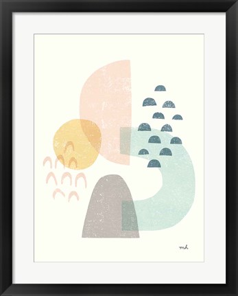Framed Happy Thoughts I v2 Print
