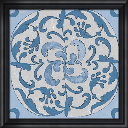 Framed Coast Lines I Cool Print