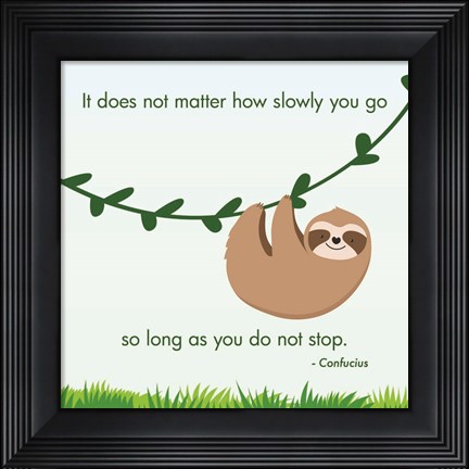 Framed Keep Going Print