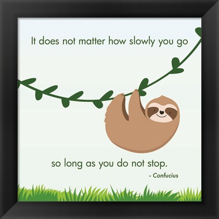 Framed Keep Going Print