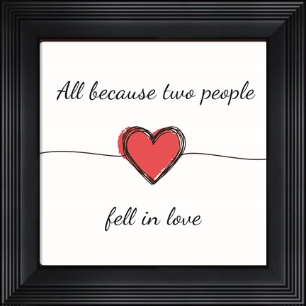 Framed Love Print