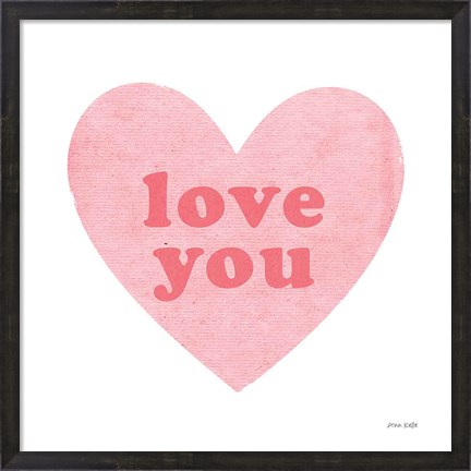Framed Love Heart Print