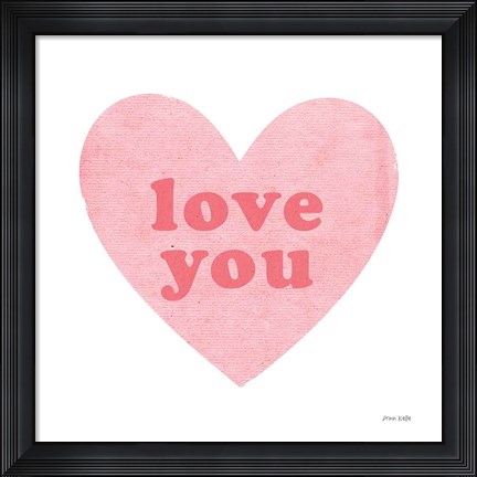 Framed Love Heart Print
