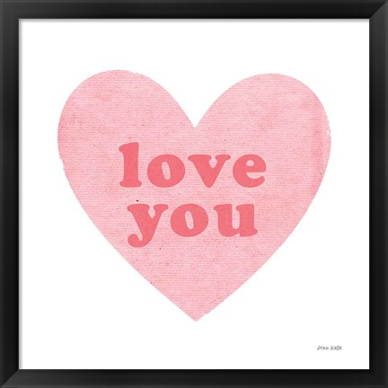 Framed Love Heart Print