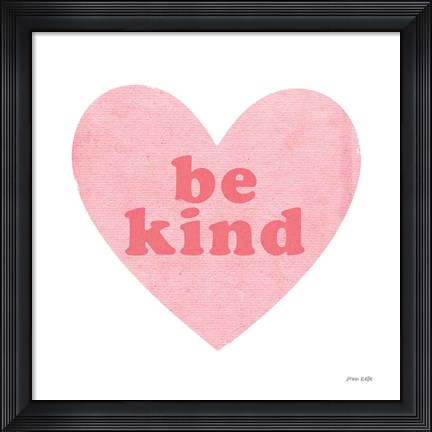 Framed Be Kind Heart Print