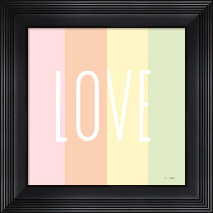 Framed Love Rainbow Print