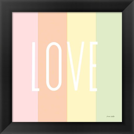 Framed Love Rainbow Print