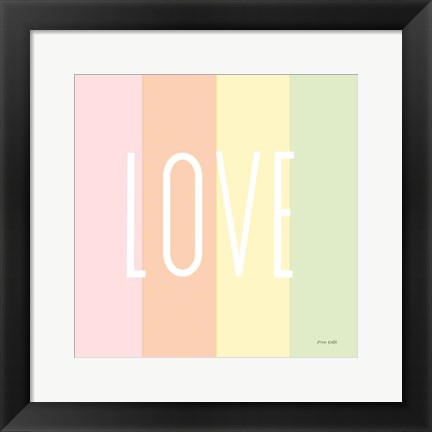 Framed Love Rainbow Print