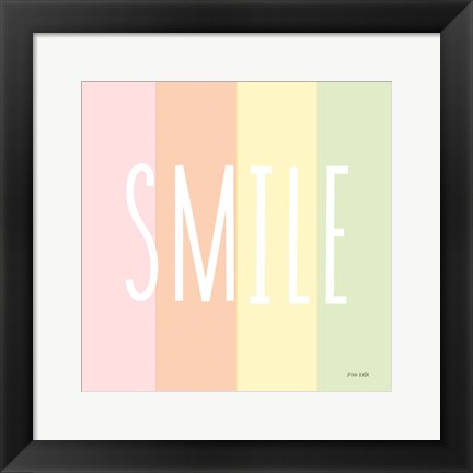 Framed Smile Rainbow Print